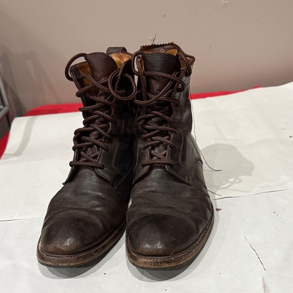 Billy Reid Dark Brown Leather Boots - Picture 2 of 6